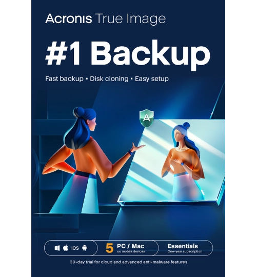 Acronis True Image Essentials | 5 PC | 1 Jaar