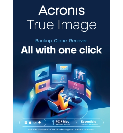 Acronis True Image Essentials | 1 PC | 1 year
