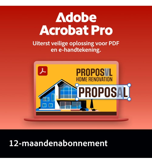 Adobe Acrobat Professional | 1 Gebruiker | 1 Jaar | Windows | Mac