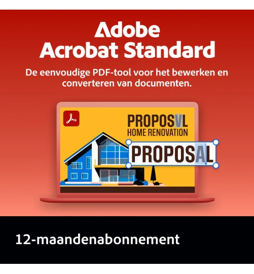 Adobe Acrobat Standard | 1 Gebruiker | 1 Jaar