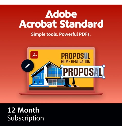 Adobe Acrobat Standard | 1 User | 1 Year