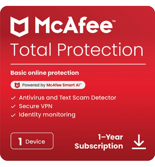 McAfee Total Protection | 1 Device | 1 Year