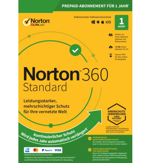 Norton 360 Standard | 1 Gerät | 1 Jahr
