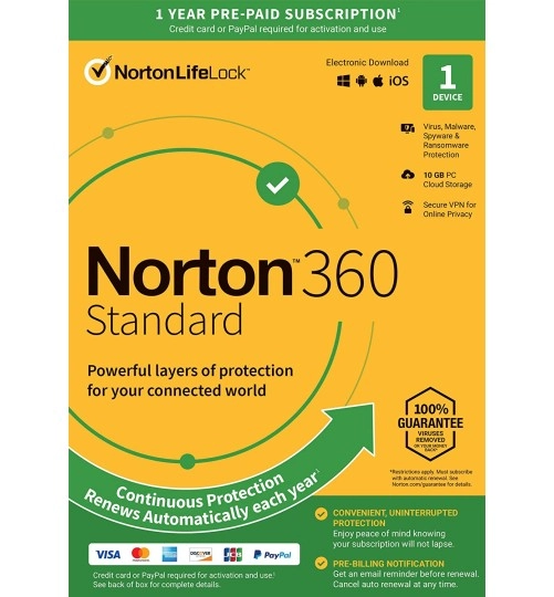 Norton 360 Standard | 1 Device | 1 Year