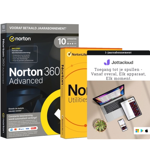 Norton 360 Advanced met Norton Utilities Ultimate + Jottacloud
