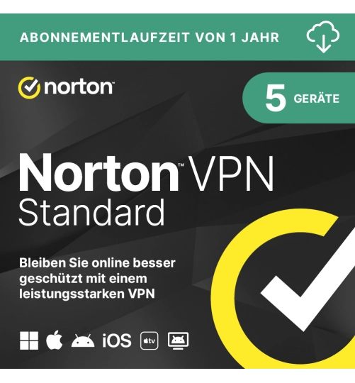 Norton VPN Standard | 5 Geräte | 1 Jahr
