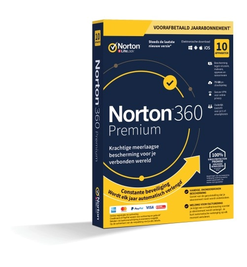 Norton 360 Premium | 10 Apparaten | 1 Jaar