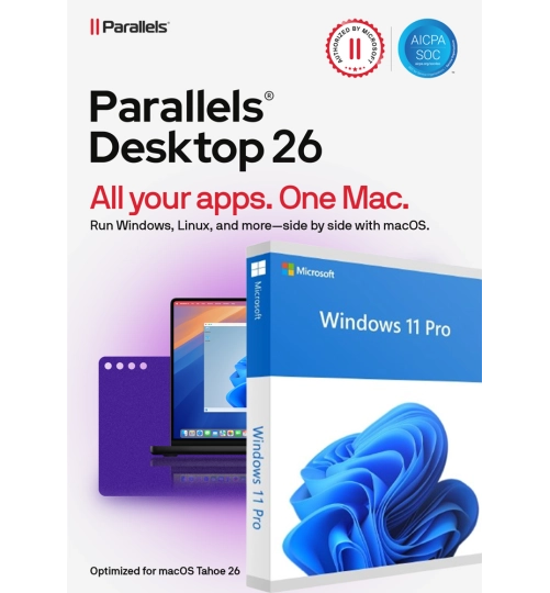 Parallels Desktop 26 voor Mac | Eenmalige aanschaf | 1 installatie + Windows 11 Pro