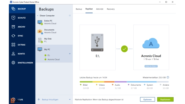 Acronis Cyber Protect Home Office Advanced 500 GB