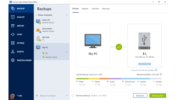 Acronis Cyber Protect Home Office Advanced 500 GB