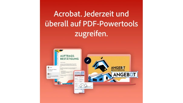 Adobe Acrobat Professional | 1 Benutzer | 1 Jahr | Windows | Mac