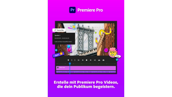 Adobe Creative Cloud Pro (alle Apps) | Abonnement | 1 Jahr | 100 GB Cloud