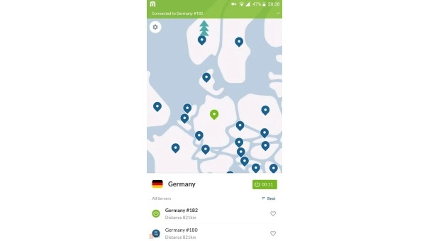 NordVPN Screenshot