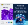 Microsoft 365 Family + Acronis True Image Advanced | 1 PC | 1 Jaar