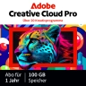 Adobe Creative Cloud Pro (alle Apps) | Abonnement | 1 Jahr | 100 GB Cloud